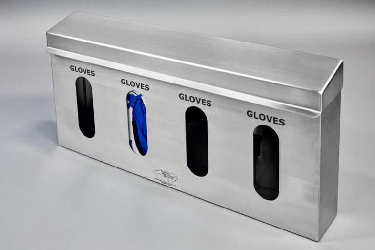 Cleanroom glove box holder